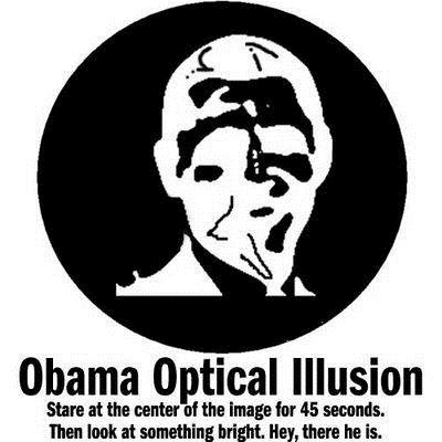 OBAMA optical illusion